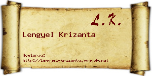 Lengyel Krizanta névjegykártya